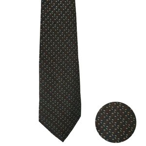Kai Long 100% Silk Tie Green Gold Red White‎